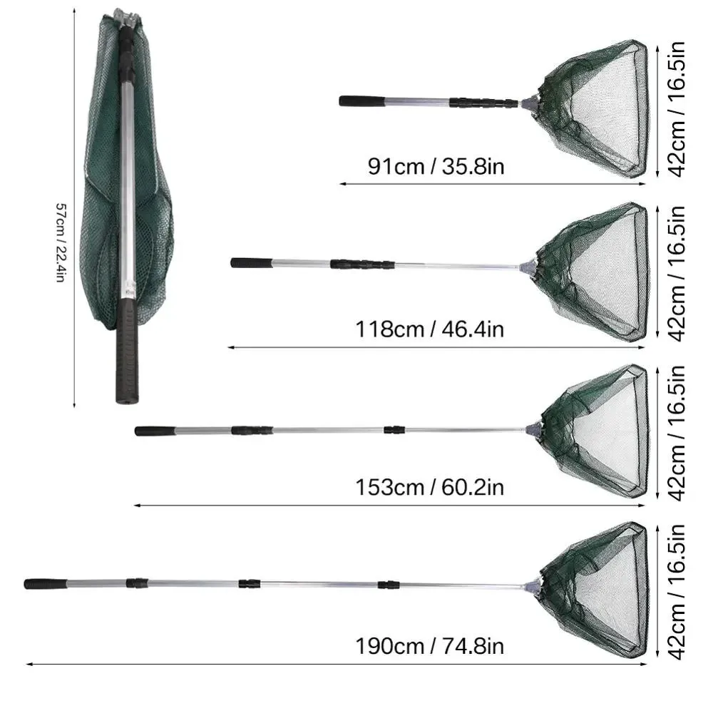 Folding Fishing Pole Net For Fly Fishing