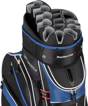 Founders Club Generation 2 Organizer Golf Cart Bag for Men with 14 Way Head Lock Anti Rattle Divider Top