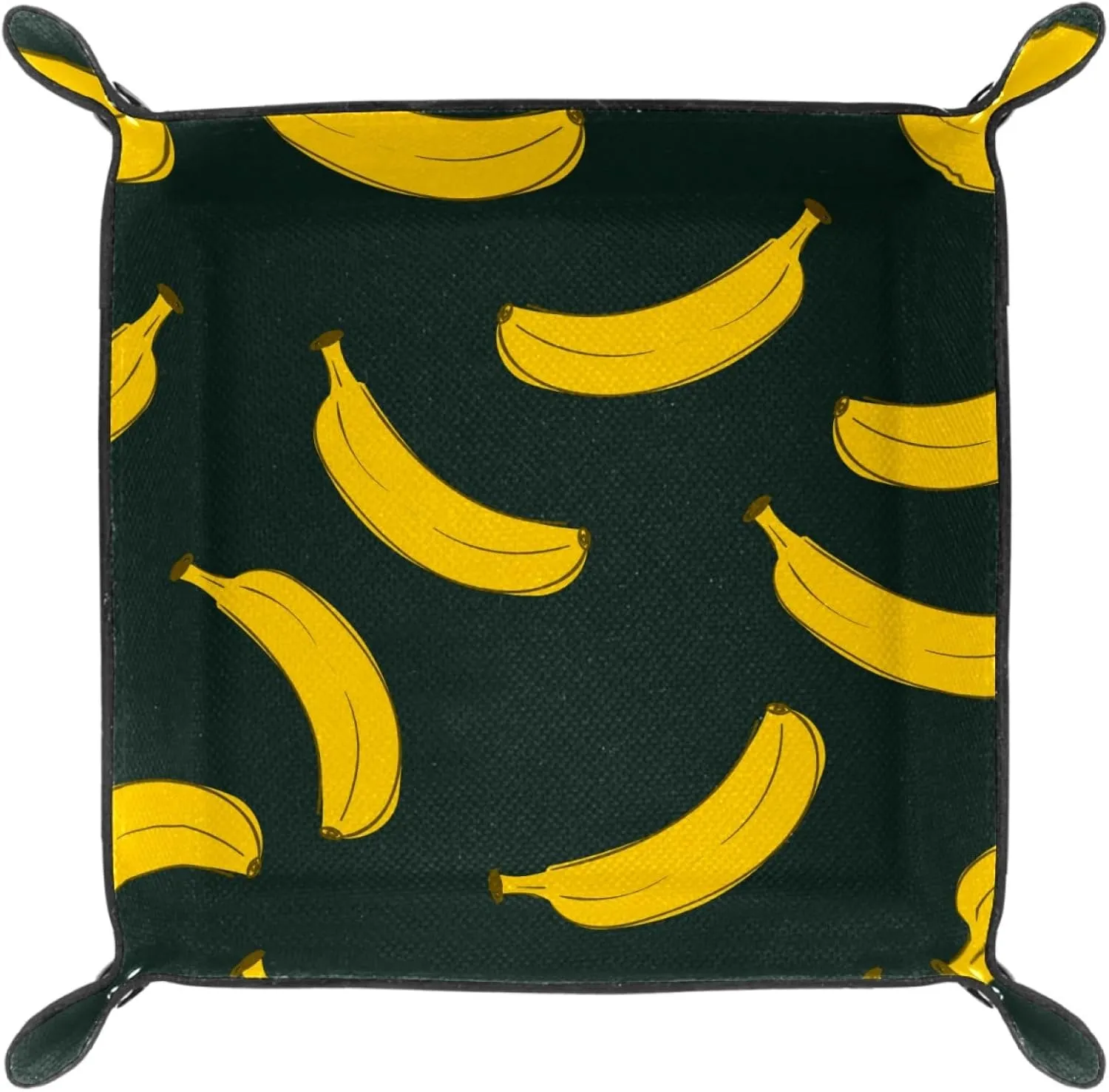 Fruit Yellow Banana Jewelry Organizer Tray, Small Stacking Tray for Earrings, Bracelets, Rings, and More, Compact and Versatile