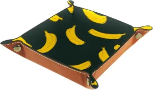 Fruit Yellow Banana Jewelry Organizer Tray, Small Stacking Tray for Earrings, Bracelets, Rings, and More, Compact and Versatile