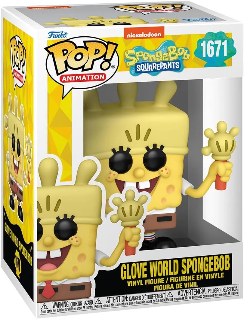 Funko POP! TV: Spongebob Squarepants 25th Anniversary - Spongebob Squarepants with Glove Light - Collectable Vinyl Figure - Gift Idea - Official Merchandise - for Kids & Adults - TV Fans