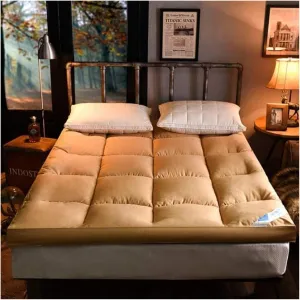 Futon Mattress,Floor Mattress, Roll Up Folding Futon Mattress, Thickened Floor Futon Mattress, Portable Tatami Mat Soft Guest Cushion(B,Twin(100x200cm))