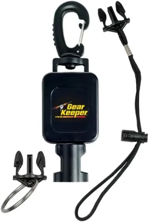 Gear Keeper Locking Medium Scuba Dive Light Retractor - Scuba Gear With Medium Mount, Swiveling Snap Clip & QC-II Split Ring Accessory - Scuba Diving Accessories - Made in USA