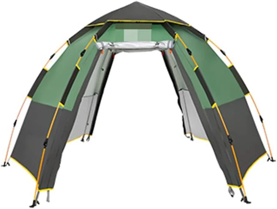 GeRRiT Tent Outdoor 3-4 People Automatic Anti-Storm Rain 2 Double Thick Rainproof Camping Outdoor Camping Household Tent Pop-Up Large Camping Tent Cabin Beach Tent Quick Installation Waterproof Tent