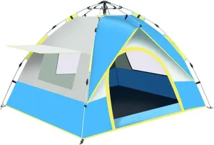 GIZNXBA 2/3 Person Family Dome Tent with Removable Rain-Fly, Lightweight Portable Backpacking Tent, Easy Set Up Portable Camping Tent for Hiking Backyard Outdoor Tent (Color : /Blue, Size : 2 Person)