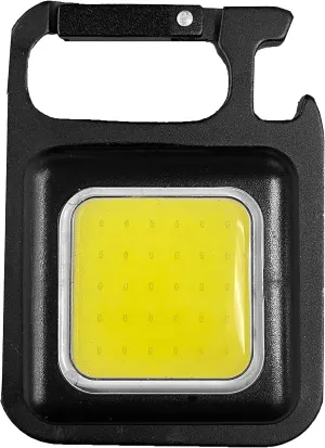 GoGreen Power (GG-NANOFLASH) Nanoflash Light Mini Rechargeable Flashlight with Bottle Opener, Mini Rechargeable Multipurpose COB LED Flashlight, 800 Lumens