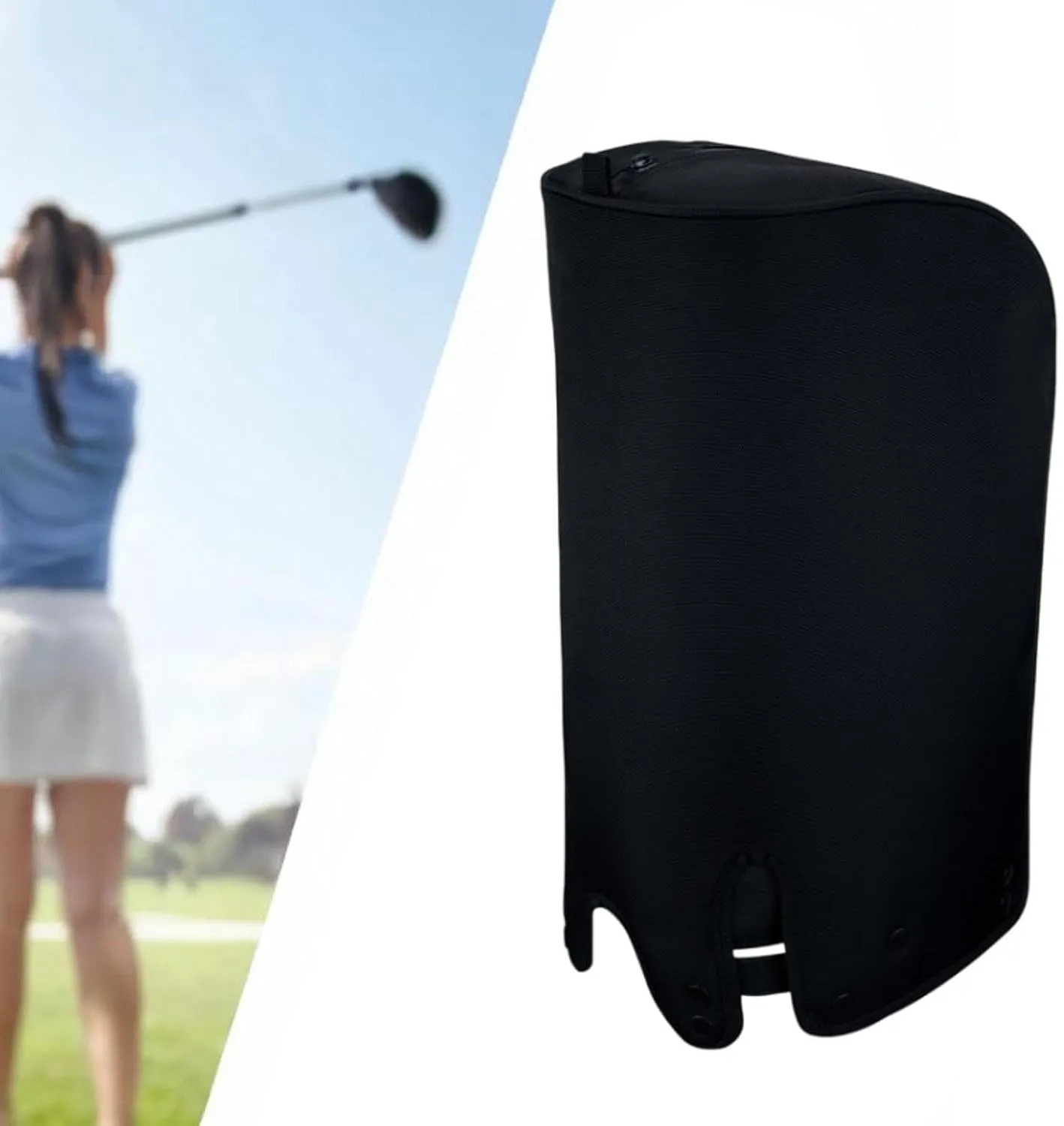 Golf Bag Cover Rain Hood Cape Rainproof Waterproof Padded Cover Club Protection for Outdoor Driving Range Golf Supplies