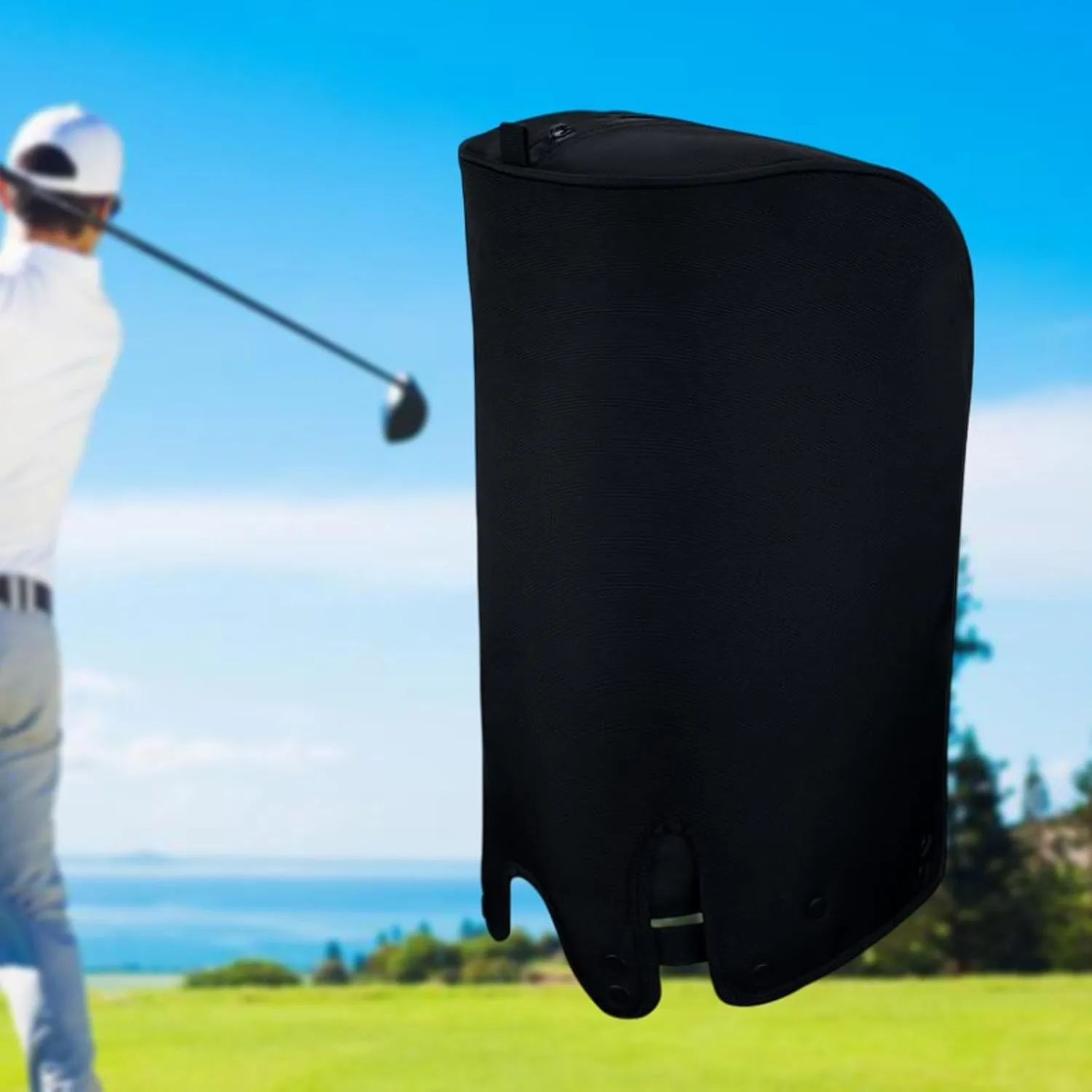 Golf Bag Cover Rain Hood Cape Rainproof Waterproof Padded Cover Club Protection for Outdoor Driving Range Golf Supplies