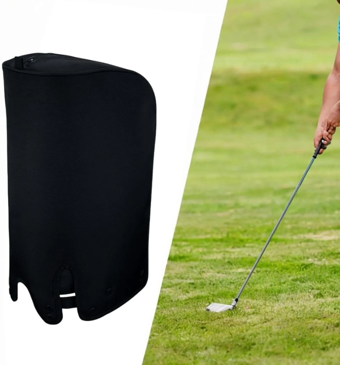 Golf Bag Cover Rain Hood Cape Rainproof Waterproof Padded Cover Club Protection for Outdoor Driving Range Golf Supplies
