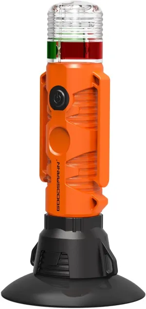 GOODSMANN Flashlight All Round Signal Light for Boat Kayak with Suction Cup & Magnetic Base