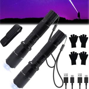 Gootatic Voltguard V95 Stun Torch, Gootatic Stun Flashlight, 2025 The Ultimate Survival Flashlight, USB Power in,for Home, Camping, Fishing, Car Essentials and Survival Kits (2 Sets)