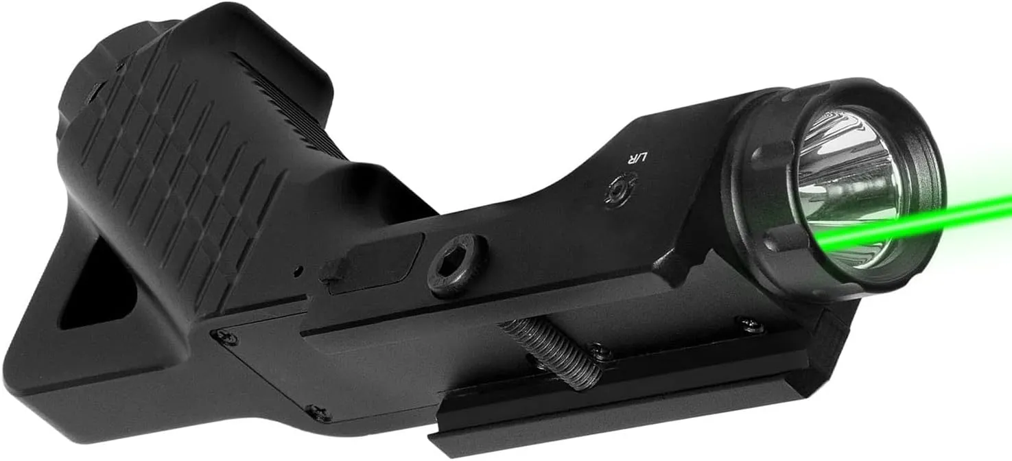 Green Laser Sight with 1000 Lumens Flashlight Compatible with M-Lok and Picatinny Rail with Strobe Function