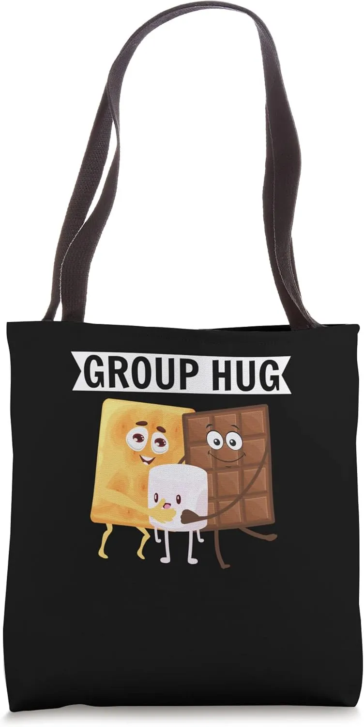 Group Hug Smore Tent Wilderness Glamping Campfire Nature Tote Bag