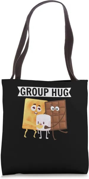 Group Hug Smore Tent Wilderness Glamping Campfire Nature Tote Bag