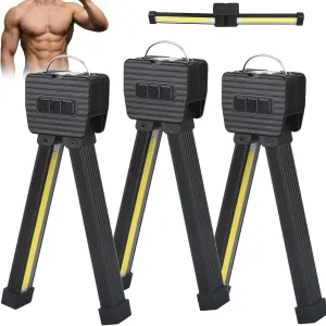 Gym Lamp for Posing, Gym Light Posing Lights for Bodybuilding, Portable Magnet LED Flashlight with 7th Gear Dimming & 180 Degree Folding USB Rechargeable Gym Lighting