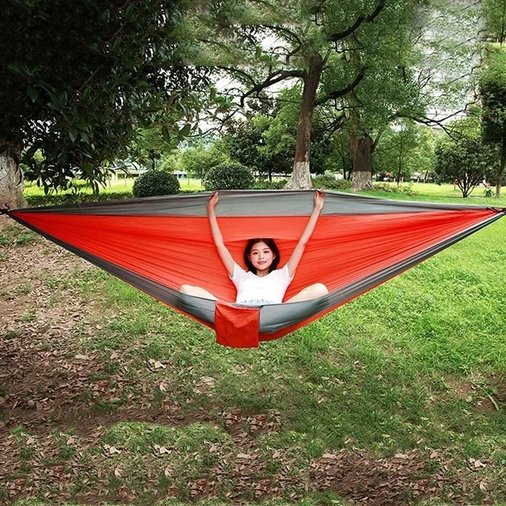Hammock Camping Hammock Camping Hammock Portable Parachute Fabric Garden Outdoor Leisure Sleeping Swing Travel Hanging Bed Hammocks for Outside (Color : H)
