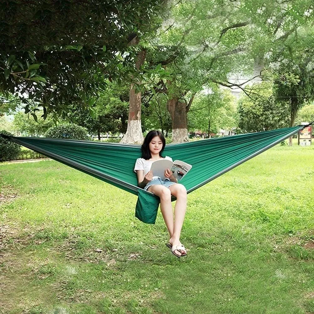 Hammock Camping Hammock Camping Hammock Portable Parachute Fabric Garden Outdoor Leisure Sleeping Swing Travel Hanging Bed Hammocks for Outside (Color : H)