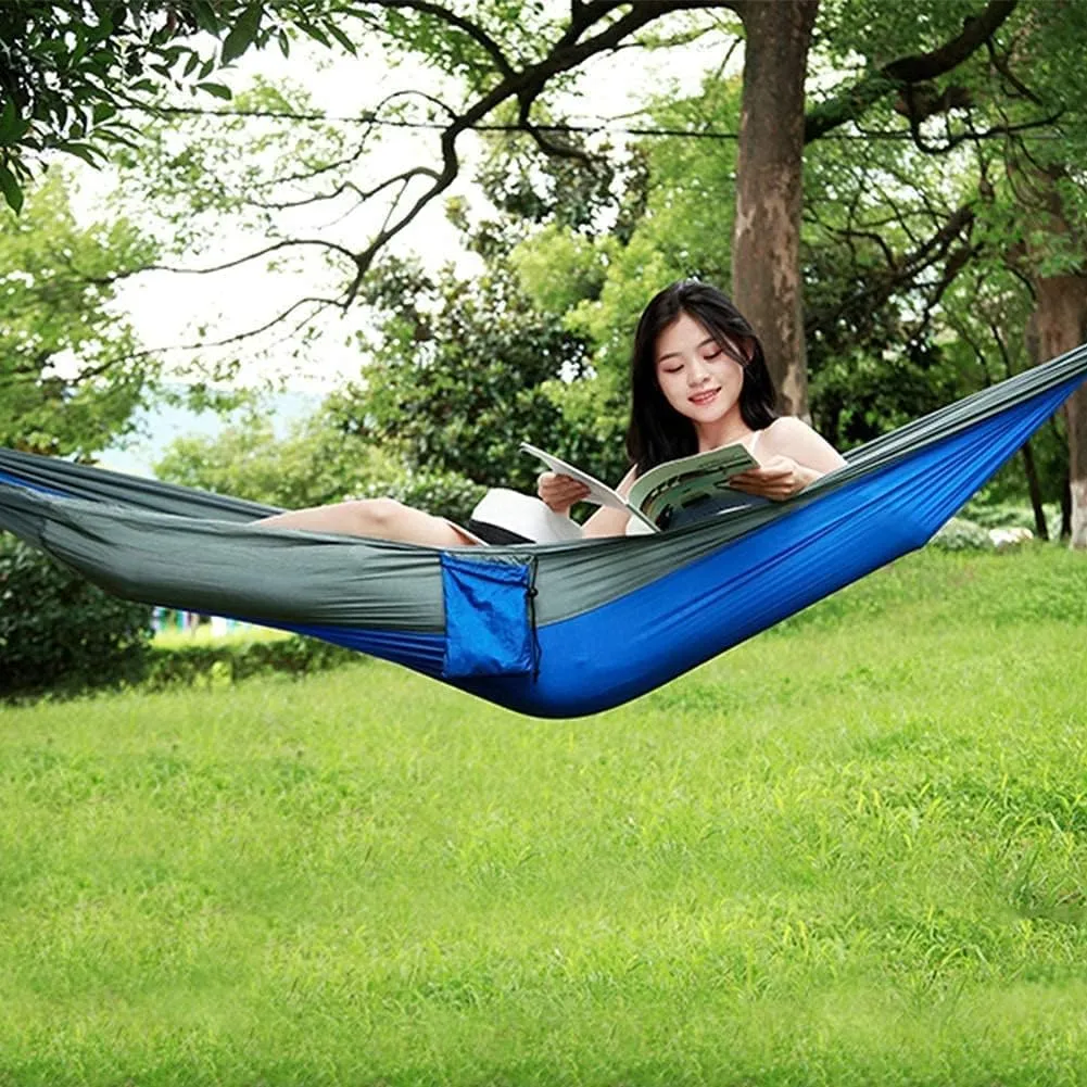 Hammock Camping Hammock Camping Hammock Portable Parachute Fabric Garden Outdoor Leisure Sleeping Swing Travel Hanging Bed Hammocks for Outside (Color : H)