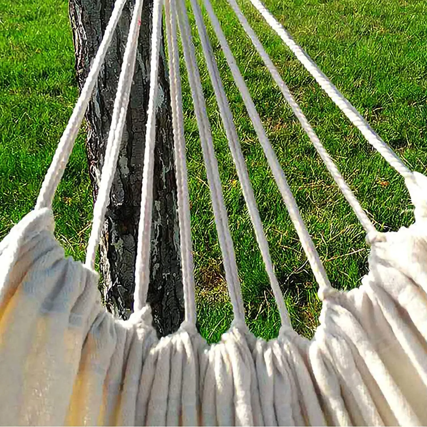 Hammock Outdoor Double Hammock Camping Rope Swing Chair Canvas Hammocks for Terrace Travel Hiking Indoor Home Decor Portable Hammock