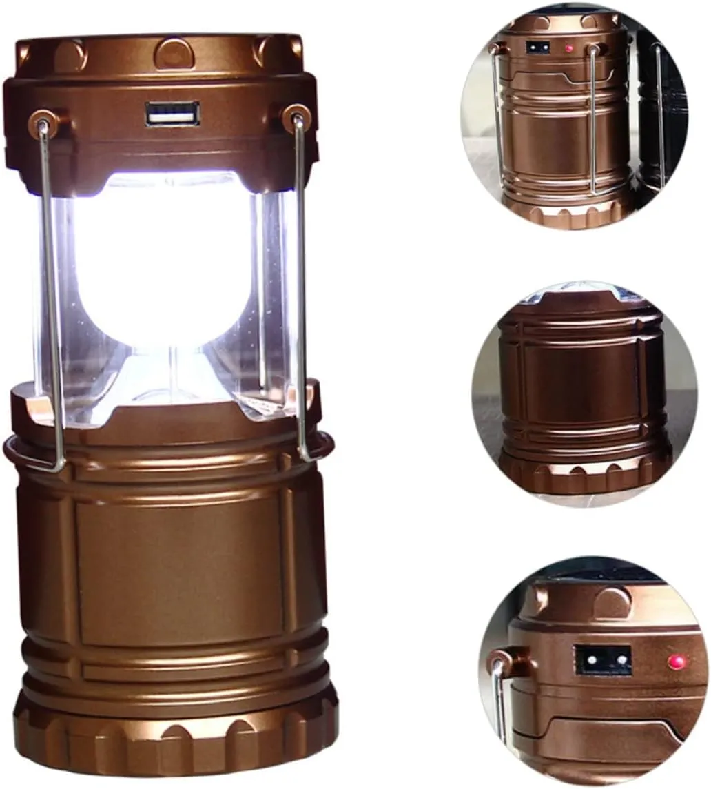 HANABASS Solar Camping Light Portable Emergency Tent Lamp Led Outdoor Lanterns for Camping Tent Lighting Tool Random Color