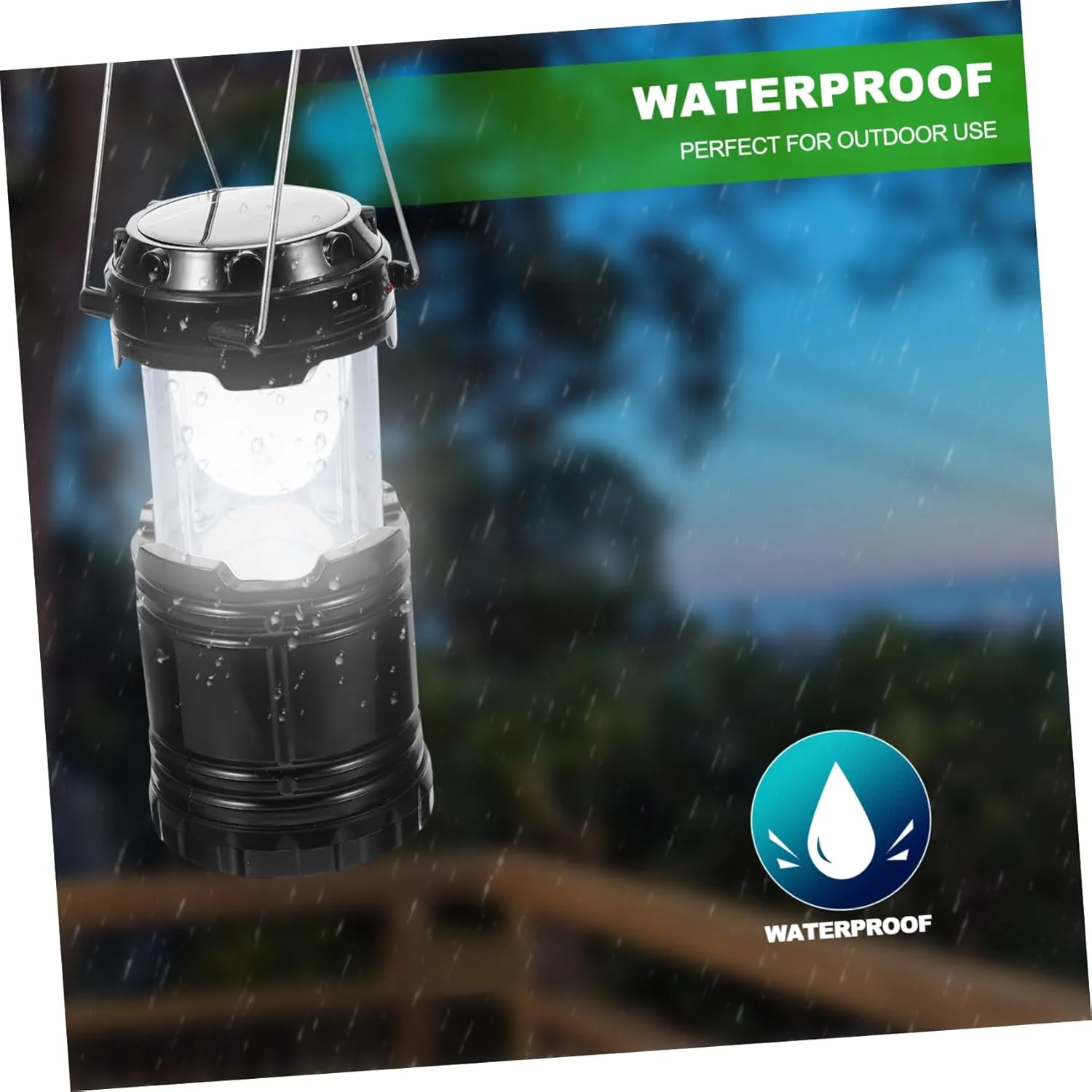 HANABASS Solar Camping Light Portable Emergency Tent Lamp Led Outdoor Lanterns for Camping Tent Lighting Tool Random Color