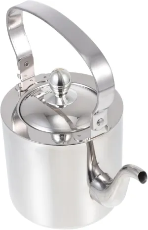 Happyyami 1pc Kettle Camping Water Jug Induction Tea Maker Stainless Steel Tea Pots Stainless Steel Teapot Camping Stove Loose Leaf Convenient Boiling Teapot Coffee Pot Outdoor