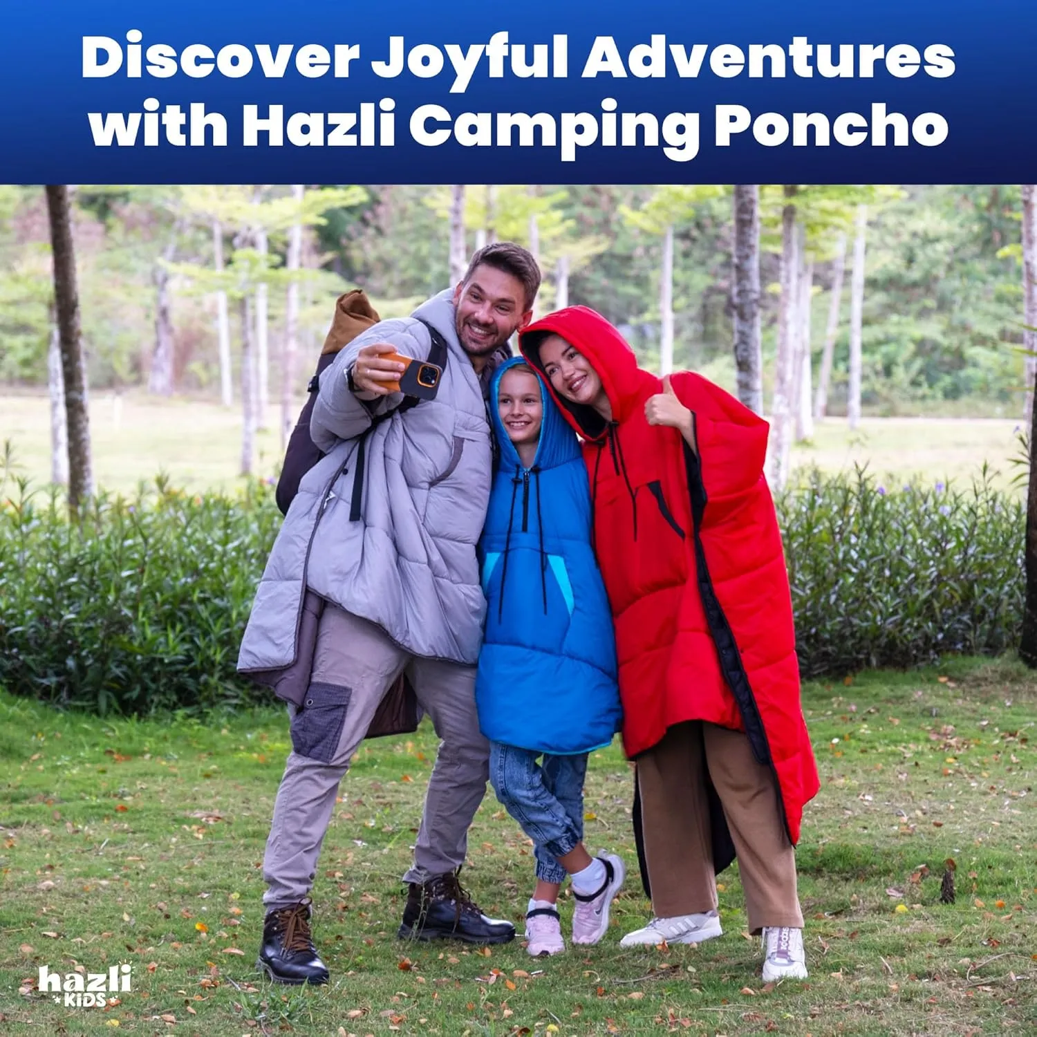 hazli Comfortable Wearable Blanket - Insulated Camping Blanket Outdoor