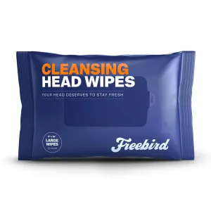 Head & Body Wipes for Men - 10ct Large, Rinse-Free Adults Bathing Cloths, Flushable, pH-balanced, Showerless, Perfect for Gym, Camping, Anti-Shine with Natural Aloe, Eucalyptus, Witch Hazel