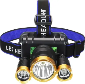 Headlamps Headlights Glare Rechargeable Super Bright Head-Mounted Induction Flashlight Night Fishing Lights Rice Xenon Lamp Waterproof LED Outdoor(B) (A)