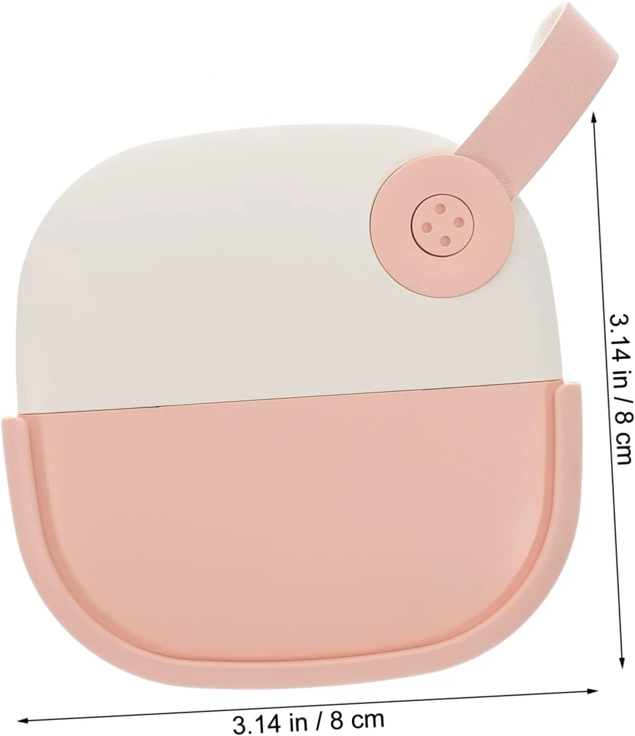 Healifty Portable LED Makeup Mirror Compact Cosmetic Mirror with Built Light for Travel USB Rechargeable for Touch Ups Low Light Present for Holidays