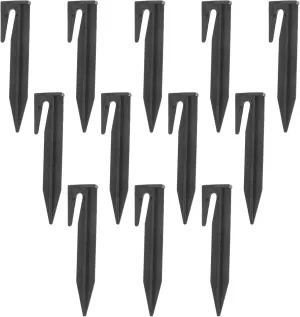 HEALLILY 100Pcs Windproof Tent Pegs Heavy Duty Ground Stakes for Outdoor Tents Camping Garden and Canopy Use and Lightweight Camping Accessories