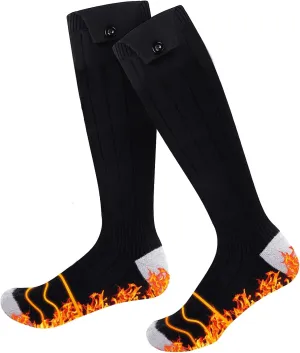 Heated Socks for Men Women - Rechargeable, Washable, 5000mAh Battery with 4 Heating Levels for Hunting, Camping, Hiking, Walking, Fishing, Cycling, Outdoor Work