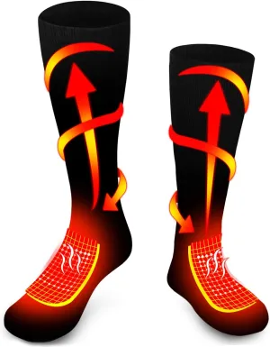 Heated Socks for Men Women Rechargeable Washable Winter Electric Thermal Heated Socks Foot Warmer 6-12 USA Size
