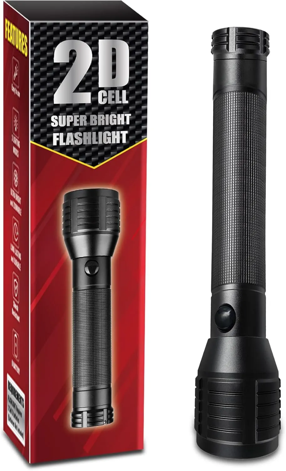 Heavy-Duty LED 2-Cell D Flashlight