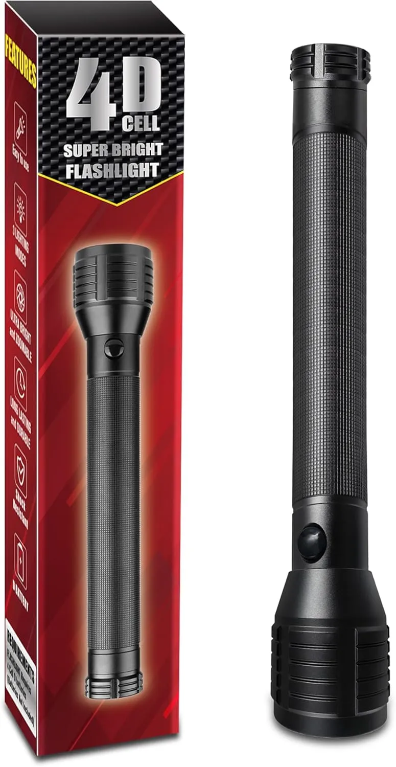 Heavy-Duty LED 4-Cell D Flashlight