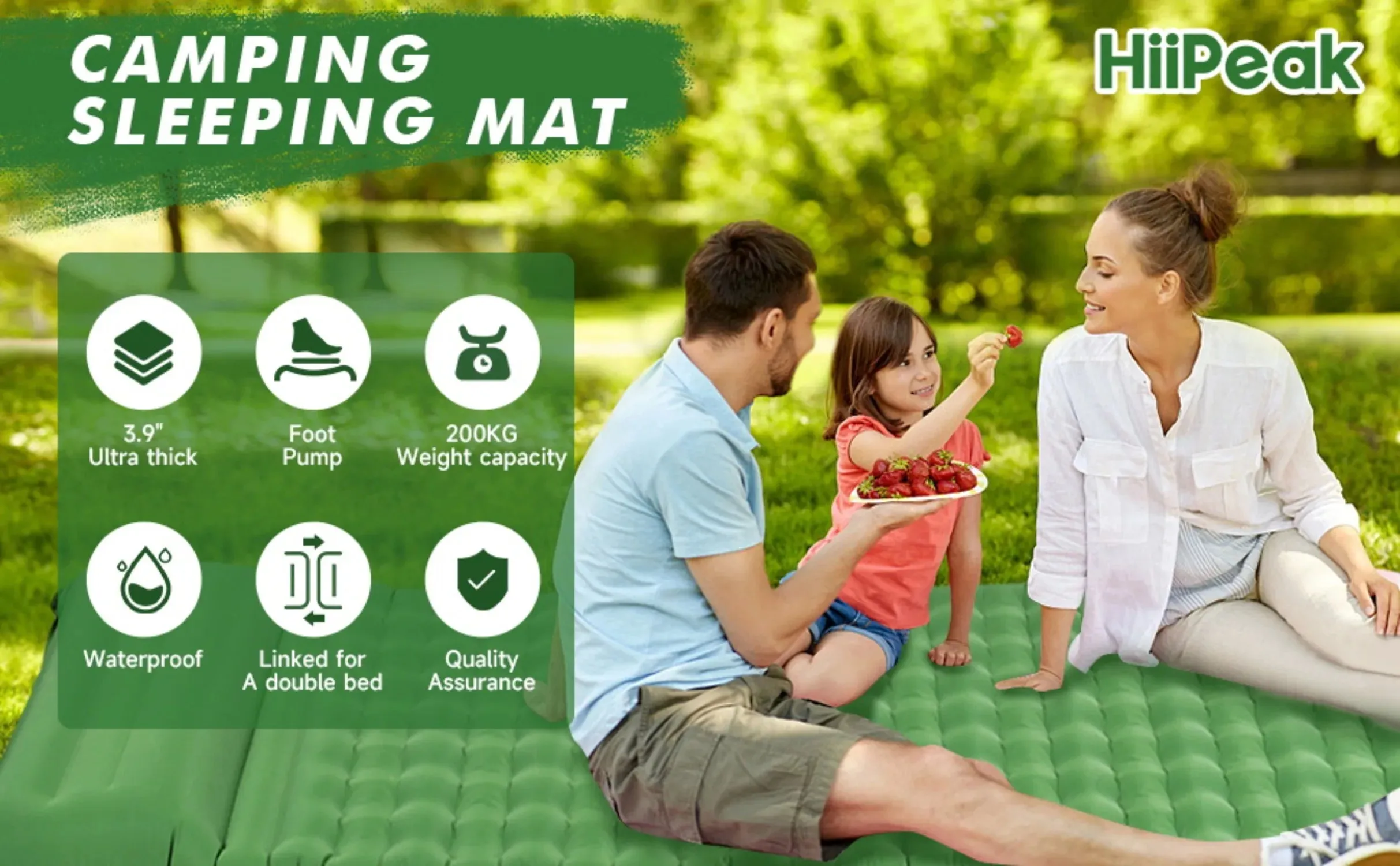 HiiPeak 3.9" Inflatable Camping Sleeping Pad