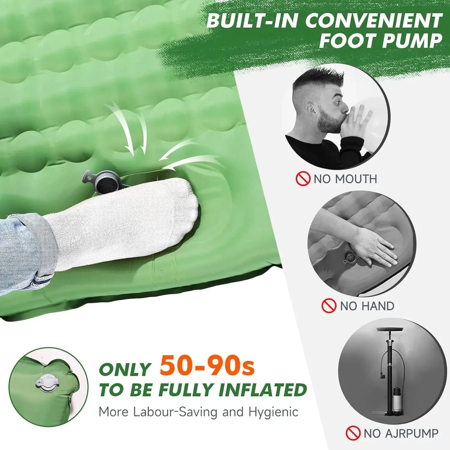 HiiPeak 3.9" Inflatable Camping Sleeping Pad