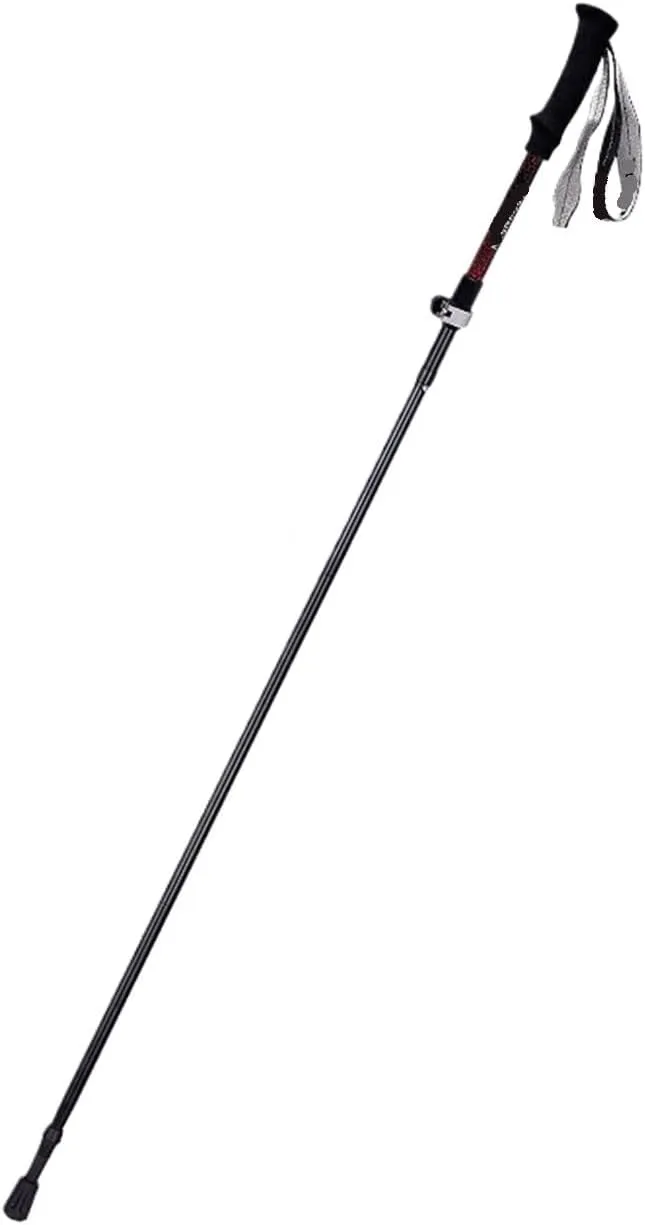 Hiking Trekking Poles Aluminum Alloy Ultra-Light Telescopic Poles Folding Portable Trekking Poles for Men and Women Hiking Sticks for Trekking(Black)