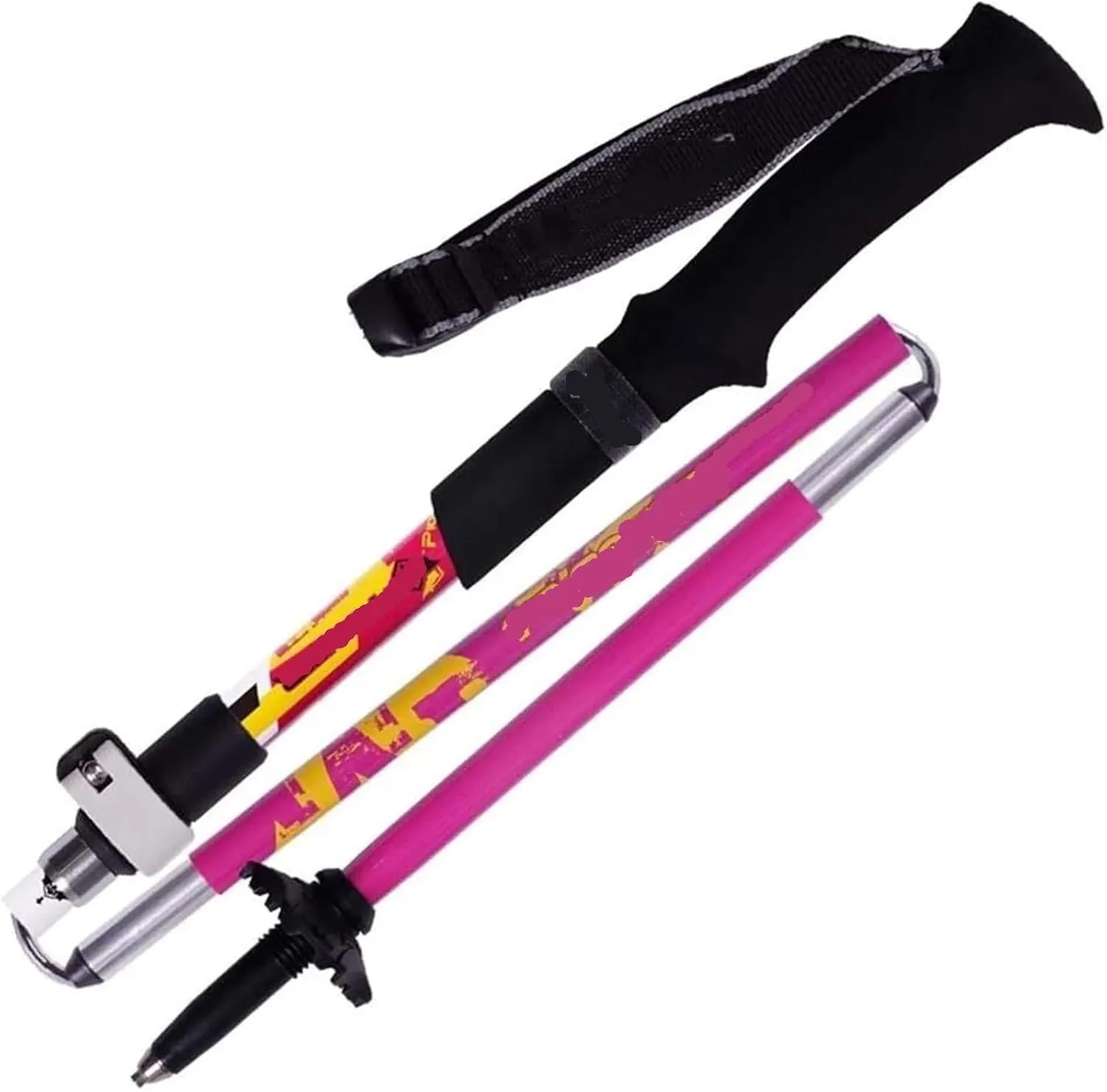 Hiking Trekking Poles Carbon Fiber Hiking Poles Ultralight Folding Walking Sticks Lightweight Foldable Walking Poles Hiking Sticks for Trekking