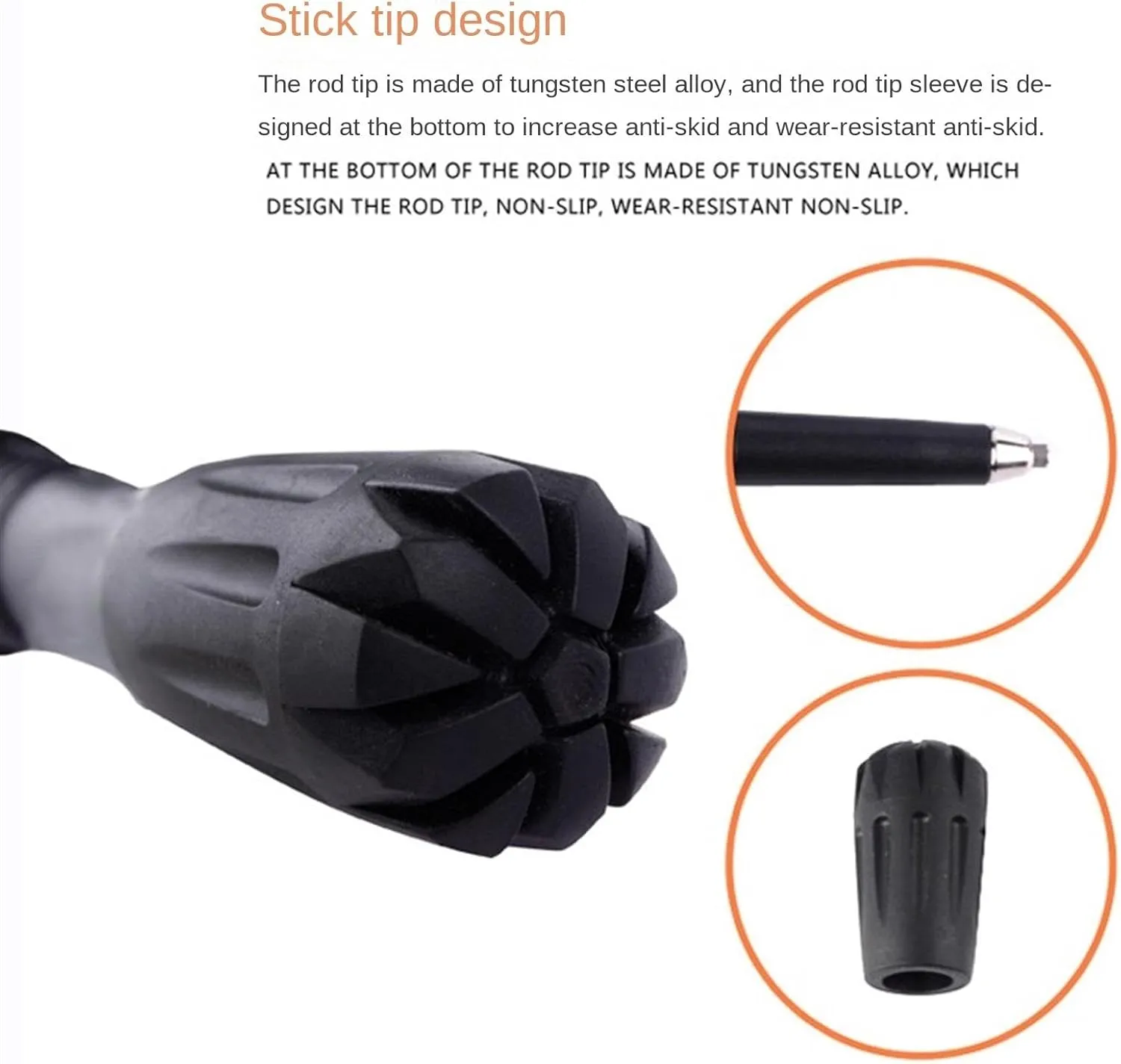 Hiking Trekking Poles Lightweight Carbon Fiber Trekking Poles with Foam EVA Grips for Hiking Walking Hiking Sticks for Trekking(130cm)