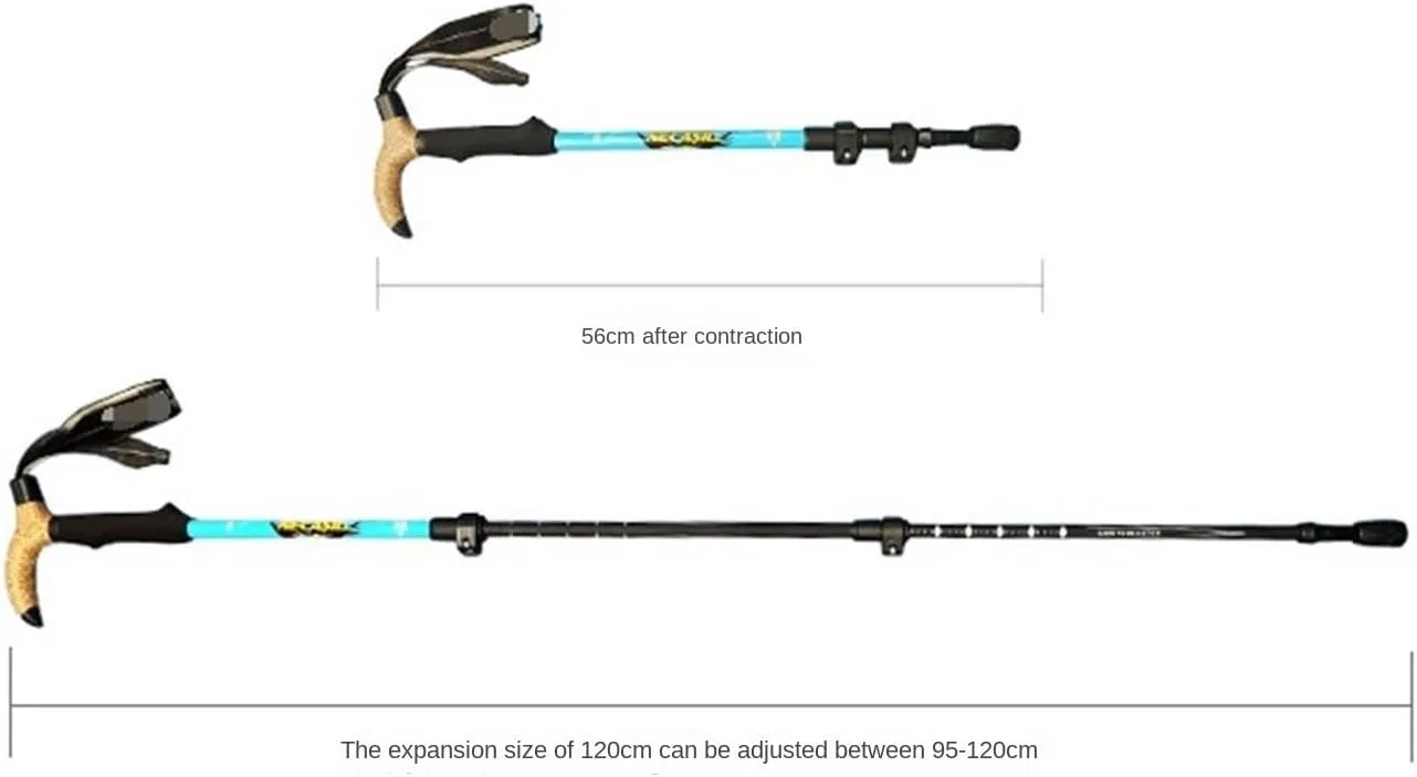 Hiking Trekking Poles Walking Stick Outdoor Trekking Pole Carbon Fiber Lightweight for Hiking Camping Backpacking Hiking Sticks for Trekking