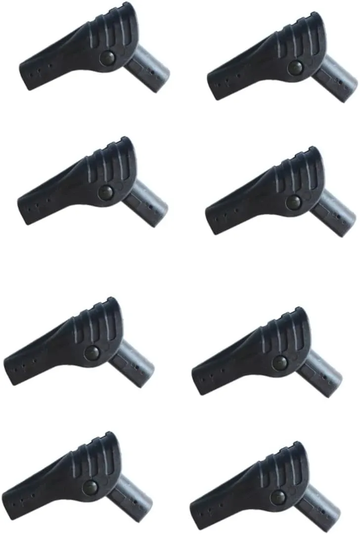 Homoyoyo 2sets Ergonomic Design Tent Connector Camping Accessories Non-Slip Surface 4pcs*2