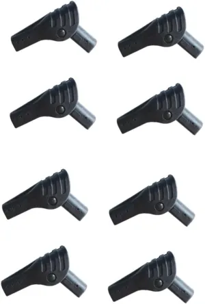 Homoyoyo 2sets Ergonomic Design Tent Connector Camping Accessories Non-Slip Surface 4pcs*2
