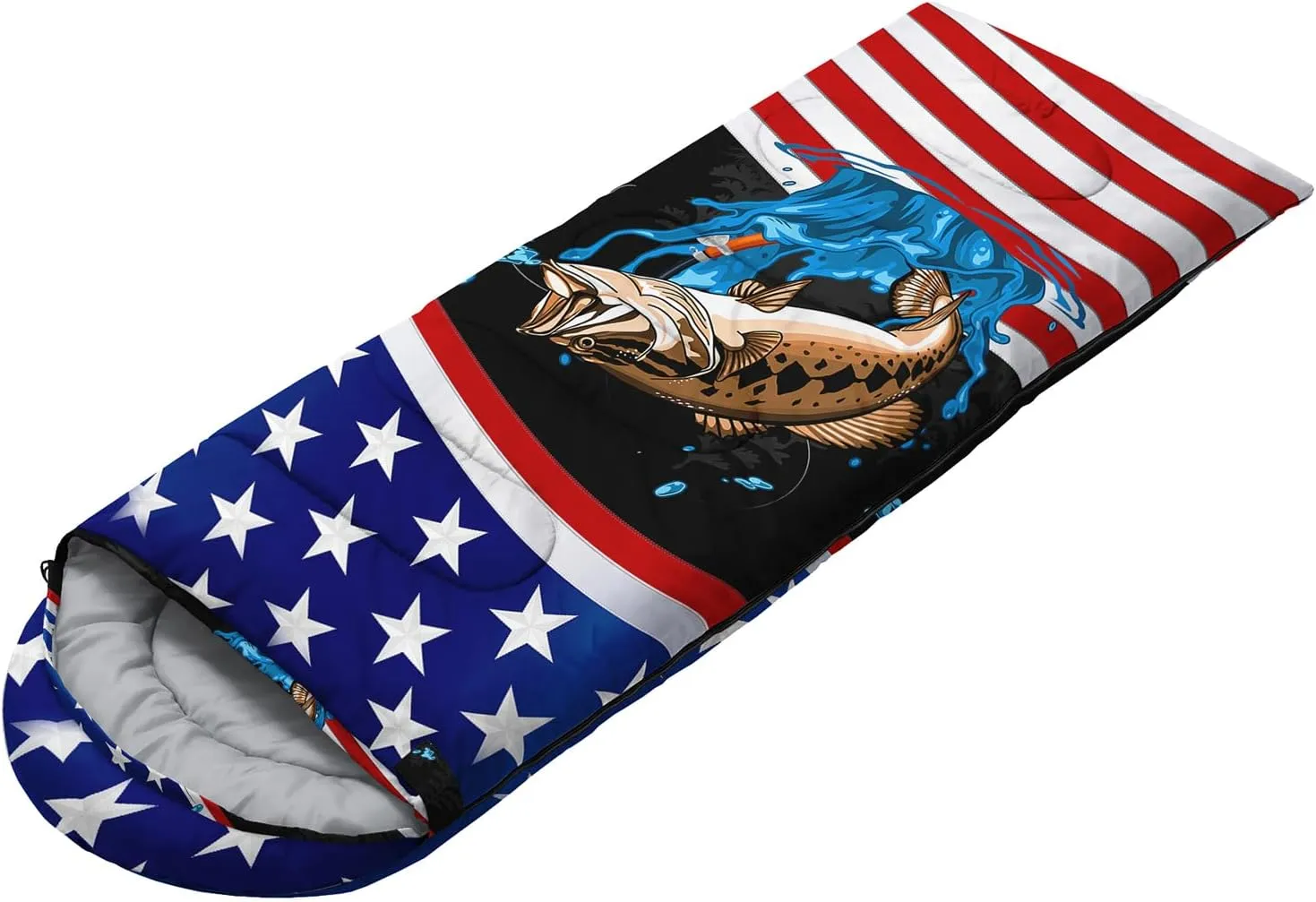 HOSIMA Cartoon Axolotl Sleeping Bags for Kids 10-12,Blue Cartoon Kids Sleeping Bags for Girls Boys,Compact Sleeping Bag for Camping Essentials and Hiking.
