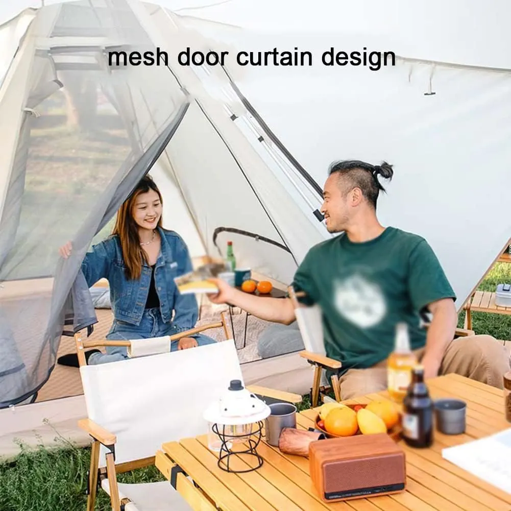 Hot Teepee Tents for Outdoor Backpacking Camping Hiking Pyramid Tent Double Layers Camping Indian Tent
