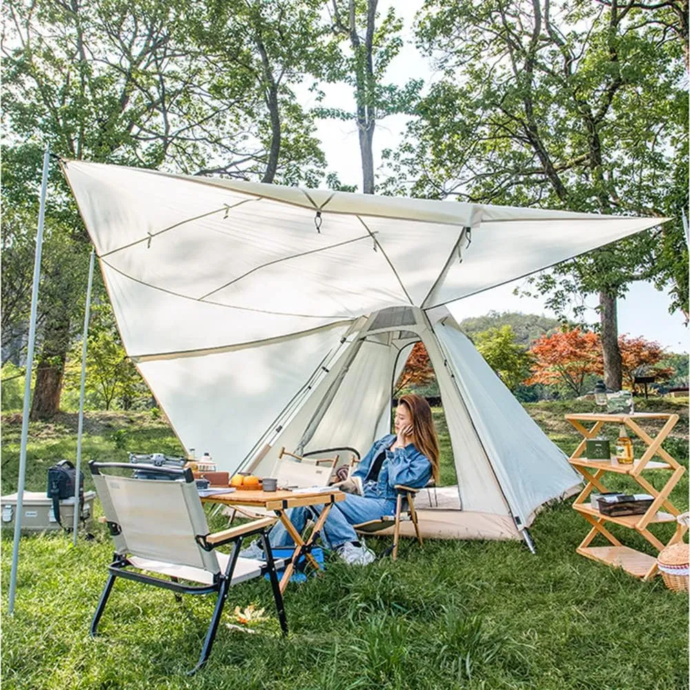 Hot Teepee Tents for Outdoor Backpacking Camping Hiking Pyramid Tent Double Layers Camping Indian Tent