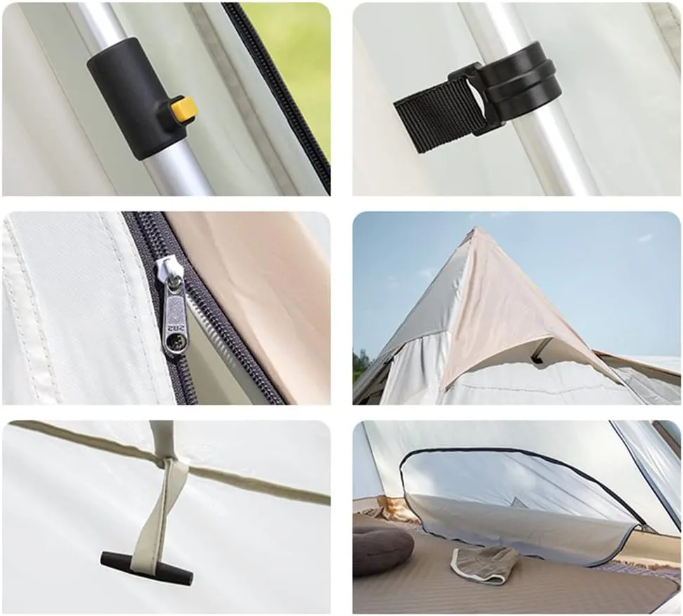 Hot Teepee Tents for Outdoor Backpacking Camping Hiking Pyramid Tent Double Layers Camping Indian Tent