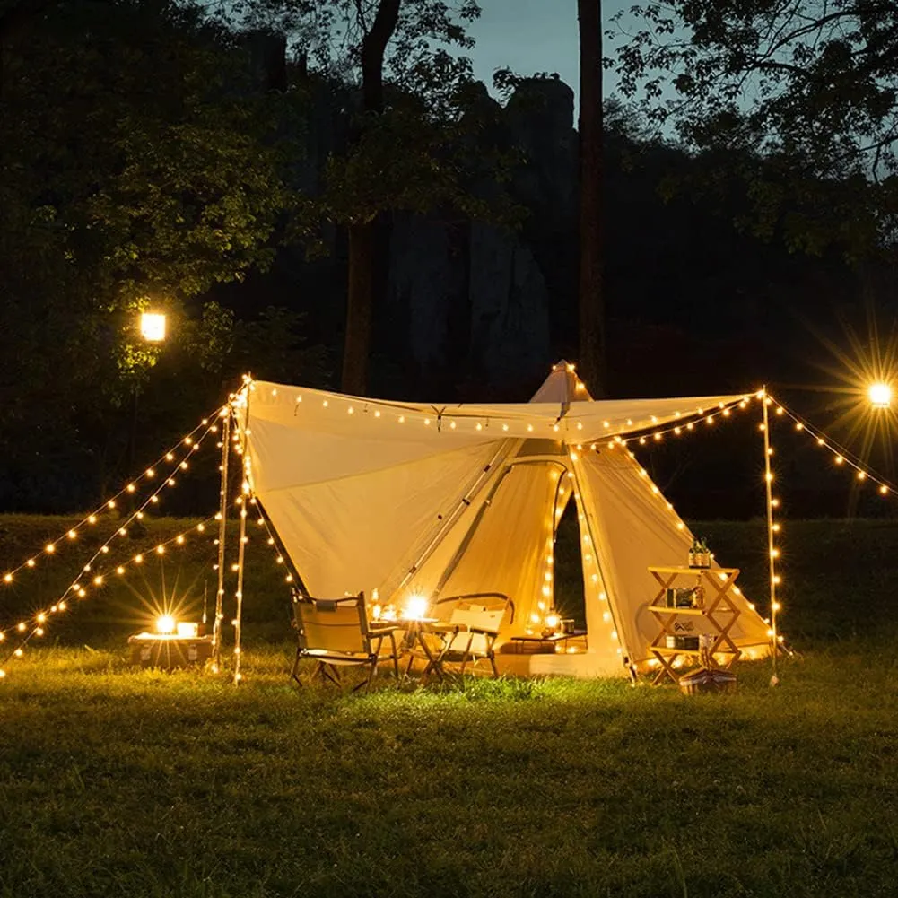 Hot Teepee Tents for Outdoor Backpacking Camping Hiking Pyramid Tent Double Layers Camping Indian Tent