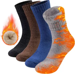 HUGSWEET Thermal Socks, Winter Warm Socks for Men, Insulated for Cold Weather, Heated Trapping
