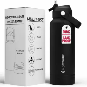 HydraNest Dog Water Bottle - Portable Dog Travel Water Bottle & Bowl, Insulated Pet Water Bottle for Camping, Beach - Dog Mom and Dad Gifts for Dog Lovers – Perfect for Women and Men - 32oz